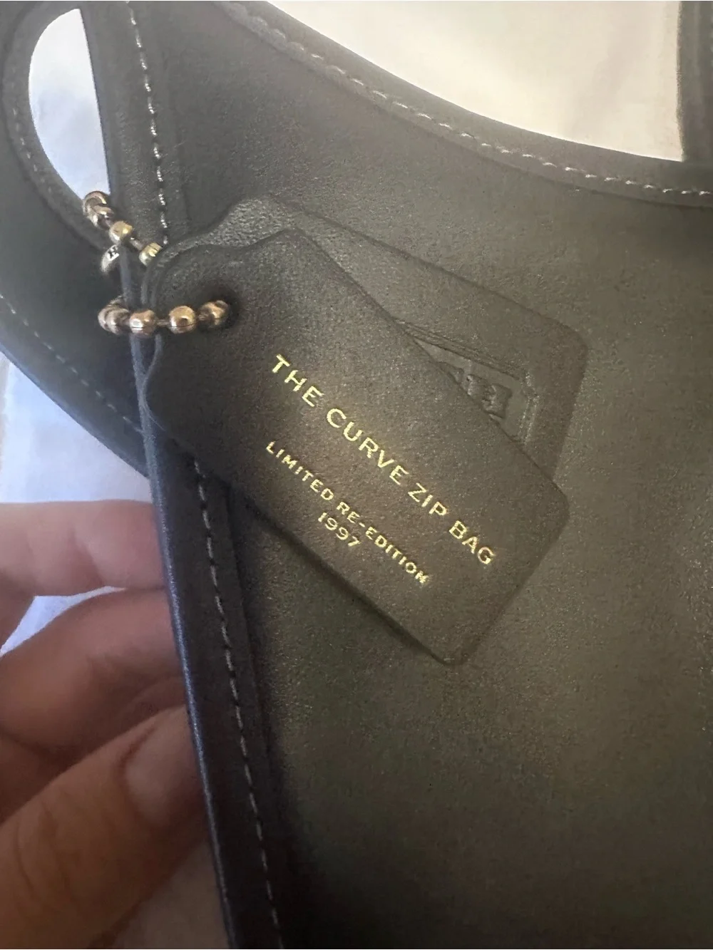 Coach Curve Zip Bag in Black